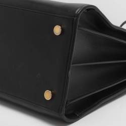 Pre Owned Saint Laurent Paris Sac De Jour Large Black Leather Tote