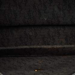 Pre Owned حقيبة كروس بودي سان لوران واي مزينة مسودة جلد أسود