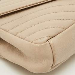 مملوكة مسبقًا حقيبة يد علوية سان لوران كوليدج متوسطة جلد مبطن وردي بوغر