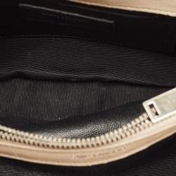 مملوكة مسبقًا حقيبة يد علوية سان لوران كوليدج متوسطة جلد مبطن وردي بوغر