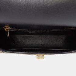 Pre Owned Saint Laurent Paris Brown Medium Canvas Monogram All Over Crossbody