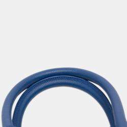 مملوكة مسبقًا Saint Laurent Paris Blue Small Leather Sac De Jour Satchel