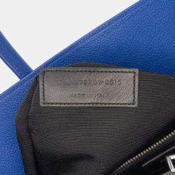مملوكة مسبقًا Saint Laurent Paris Blue Small Leather Sac De Jour Satchel