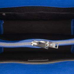 مملوكة مسبقًا Saint Laurent Paris Blue Small Leather Sac De Jour Satchel