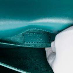 Pre Owned Saint Laurent Paris Blue Medium Leather Monogram Sunset Crossbody