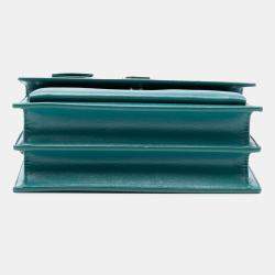 Pre Owned Saint Laurent Paris Blue Medium Leather Monogram Sunset Crossbody