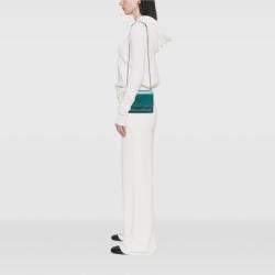 Pre Owned Saint Laurent Paris Blue Medium Leather Monogram Sunset Crossbody