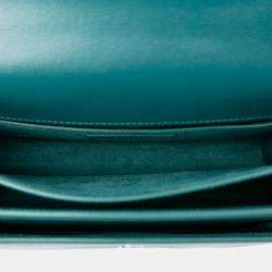 Pre Owned Saint Laurent Paris Blue Medium Leather Monogram Sunset Crossbody