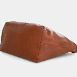 Pre Owned Saint Laurent Brown Calfskin Y Tote