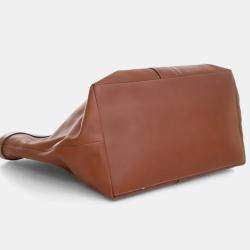 Pre Owned Saint Laurent Brown Calfskin Y Tote