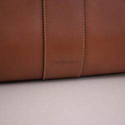 Pre Owned Saint Laurent Brown Calfskin Y Tote