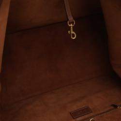 Pre Owned Saint Laurent Brown Calfskin Y Tote