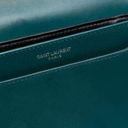 مملوكة مسبقًا Saint Laurent Paris Blue Small Calfskin Solferino Satchel In Box