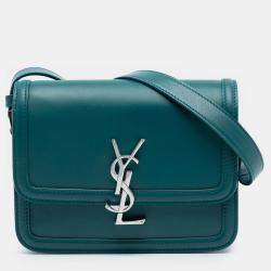 مملوكة مسبقًا Saint Laurent Paris Blue Small Calfskin Solferino Satchel In Box