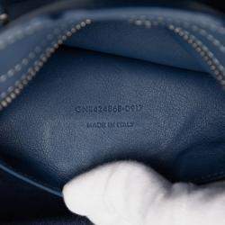 مملوكة مسبقًا Saint Laurent Paris Blue Baby Leather Monogram Downtown Cabas Satchel