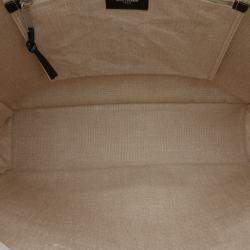 Pre Owned حقيبة يد سان لوران باريس ريف غوش قماش بنية