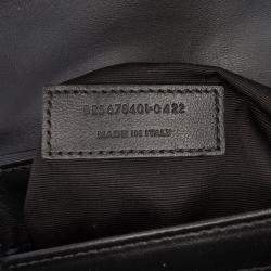 Pre Owned حقيبة سان لوران باريس لولو كروس بودي مونوغرام جلد أسود لعبة