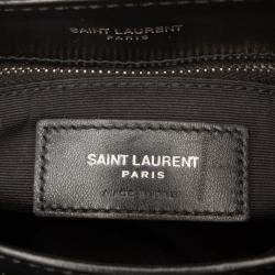 Pre Owned حقيبة سان لوران باريس لولو كروس بودي مونوغرام جلد أسود لعبة