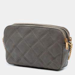 مملوكة مسبقًا Saint Laurent Paris Mini Quilted Lambskin Becky Double Zip Crossbody