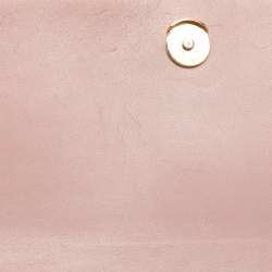 مملوكة مسبقًا Saint Laurent Paris Kate Nude Pink Leather Wallet On Chain