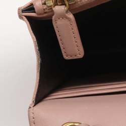 مملوكة مسبقًا Saint Laurent Paris Kate Nude Pink Leather Wallet On Chain