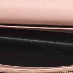 مملوكة مسبقًا Saint Laurent Paris Kate Nude Pink Leather Wallet On Chain