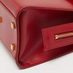 مملوكة مسبقًا Saint Laurent Uptown Small Red Leather Tote