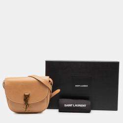 Pre Owned Saint Laurent Paris Brown Small Leather Kaia Crossbody
