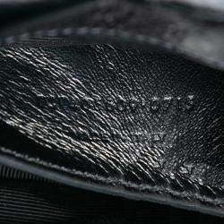 Pre Owned حقيبة سلسلة بانك سان لوران باريس جلد عجل مجعد سوداء متوسطة