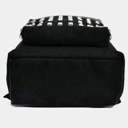 Pre Owned Saint Laurent Black Canvas City Studs Backpack