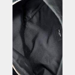 Pre Owned Saint Laurent Black Canvas City Studs Backpack