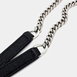 Pre Owned Saint Laurent Paris Black Leather Lou Camera Bag