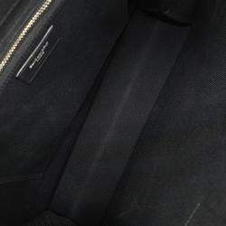 Pre Owned حقيبة توت ريف غوش قماش أسود سان لوران باريس