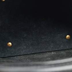 Pre Owned حقيبة دلو جلد سوداء صغيرة سان لوران لو 37