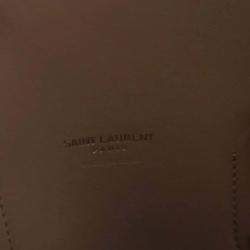 Pre Owned حقيبة سان لوران باريس ساك دو جور جلد العجل محبب بني صغيرة