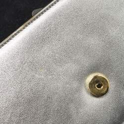 Pre Owned حقيبة كتف سان لوران كيت صغيرة من جلد حبيبي بيج بودري