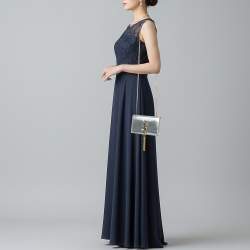 Pre Owned حقيبة كتف سان لوران كيت صغيرة من جلد حبيبي بيج بودري