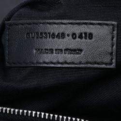 Pre Owned حقيبة سان لوران باريس لو لو كروس جلد خروف سوداء تويز