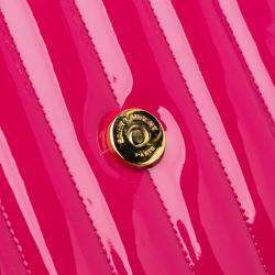 مملوكة مسبقًا حقيبة كروس بودي سان لوران باريس فيكي ميديوم وردية لامعة