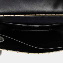 مملوكة مسبقًا شنطة كروس بودي سان لوران باريس قماش بني صغير لو مونوغرام