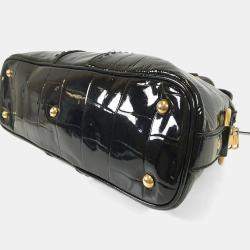 مملوكة مسبقًا Saint Laurent Crocodile Embossed Patent Muse Bag