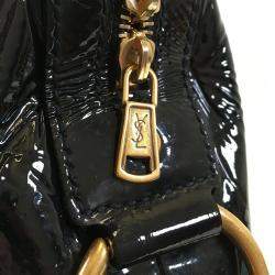 مملوكة مسبقًا Saint Laurent Crocodile Embossed Patent Muse Bag