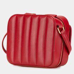 مملوكة مسبقًا Saint Laurent Paris Red Toy Lambskin Vicky Crossbody