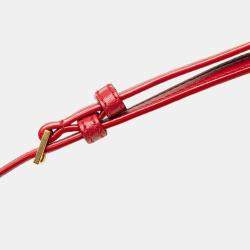 مملوكة مسبقًا Saint Laurent Paris Red Toy Lambskin Vicky Crossbody