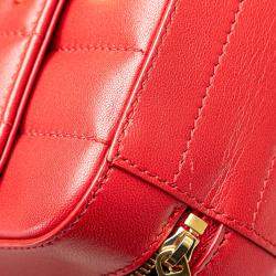مملوكة مسبقًا Saint Laurent Paris Red Toy Lambskin Vicky Crossbody