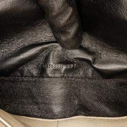 مملوكة مسبقًا Saint Laurent Paris White Quilted Lambskin Diamond Becky Chain Wallet