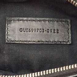 Pre Owned حقيبة سان لوران سوداء أنبوبية جلد مبطن