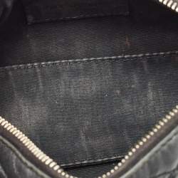 Pre Owned حقيبة سان لوران سوداء أنبوبية جلد مبطن