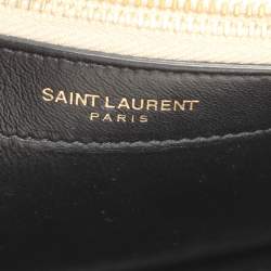 مملوكة مسبقًا محفظة بسلسلة سان لوران باريس كيت تاسيل فضية لامعة