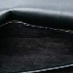 مملوكة مسبقًا حقيبة سان لوران باريس مونوجرام متوسطة جلدية سوداء جامعة